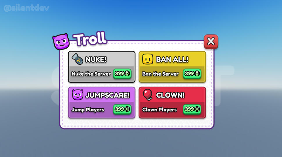 Cartoony Shop UI